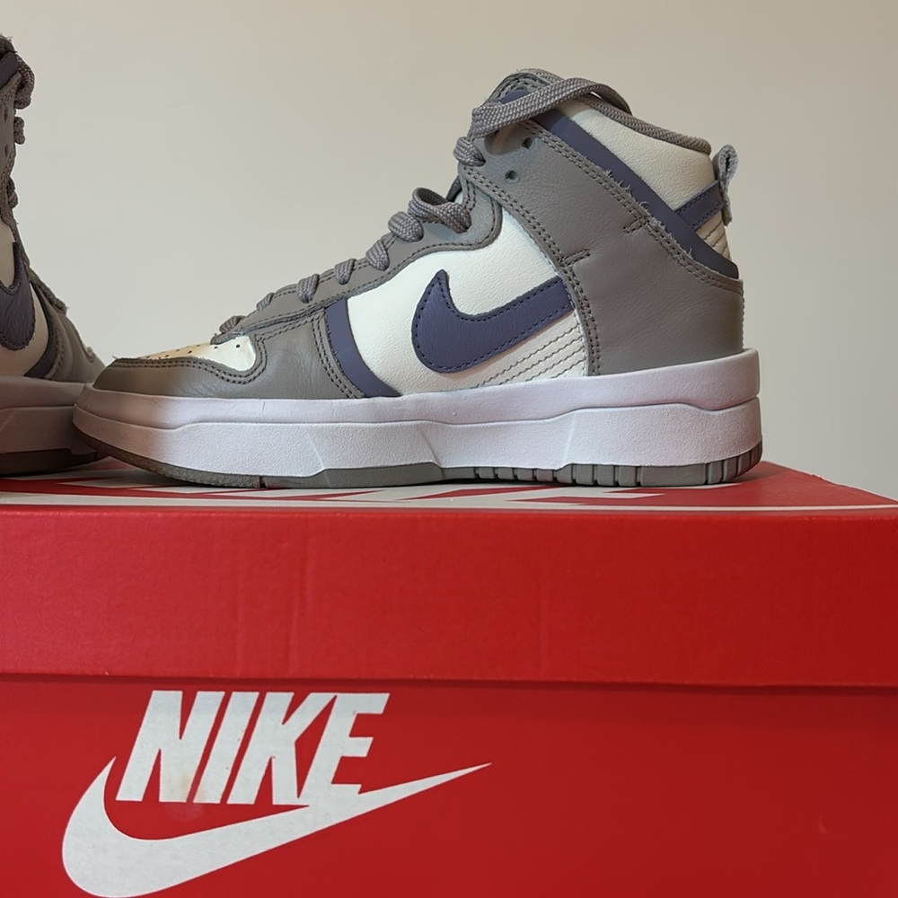 Nike Dunk High Up Iron Purple – Lightly Worn– Size 5 Women’s - Picture 14 of 14